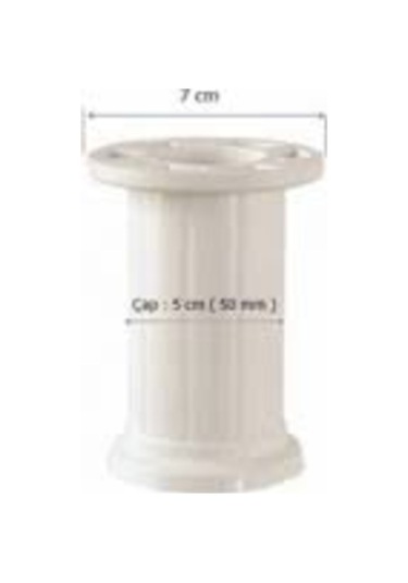 Dolaylaryapimarket Plastik Ayak Mobilya Tv Ünitesi Ayağı Beyaz 10-12 Cm Üstten Ayarl