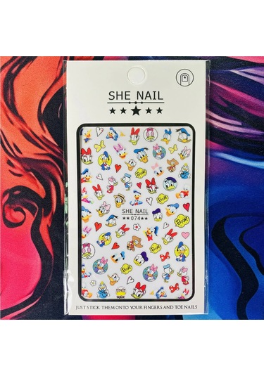 Lilo Ve Stitch Tırnak Çıkartmalar Anime Etiket Tırnak Sanat Süslemeleri Karikatür Animasyon Tırnaklar Üzerinde Basın Çivi Aksesuarları Manikür İçin Çikolata