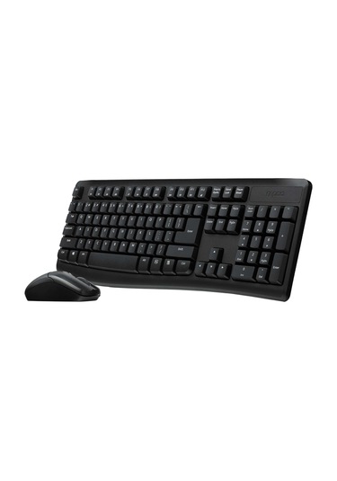 Rapoo X1800pro 13387 Kablosuz Tr Klavye Mouse Set Siyah Optik