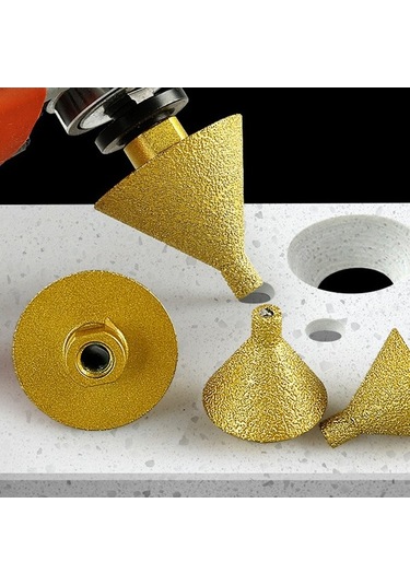 Pazly M10 Elmas Kaplama Matkap Ucu - Granit, Mermer, Fayans Delik Genişletme & Traslama Uçlu Matkap