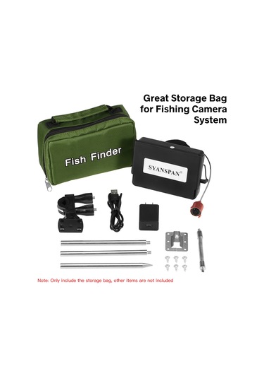 Balık Bulucu Saklama Çantası Taşıma Çantası 4.3 İnç Sualtı Buz Balıkçılığı Kamera Balıkçılık Takımı