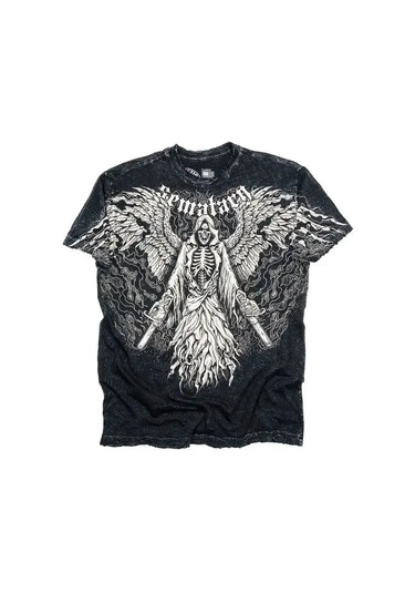 Snapbuy Büyük Grunge Kanatlı Erkek Kısa Kollu Pamuk T Gömlekfildişi Fildişi