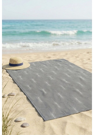 Deep Wave Antrasit Plaj Havlusu 70 X 150 Cm Antrasit