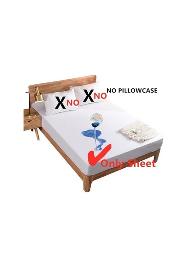 Novahub %gül Renkli Derin Cep Elastik Bantlı Yatak Portector Kapak 90x200x30cm Polyester Yatak Topper% Gül