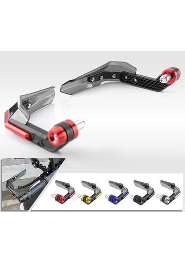 Motosiklet Handguards, Eloksallı Motosiklet Handguards Kırmızı K21695r Kızıl