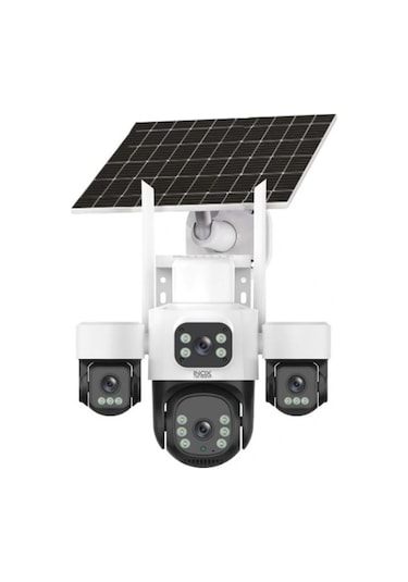 Inox X14 4 Kameralı Çift Güneş Enerjili 3+3+3+3mp Solar Kamera E-sim