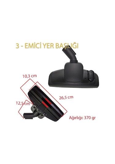 Arzum Ar4054 Cleanart Silence Pro Uyumlu Süpürge Emici Yer Başlık (516602352)