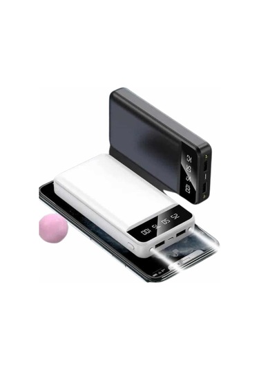 4 Çıkışlı 20.000 Mah Powerbank Uzun Pil Ömürlü Taşınabilir Çoklu