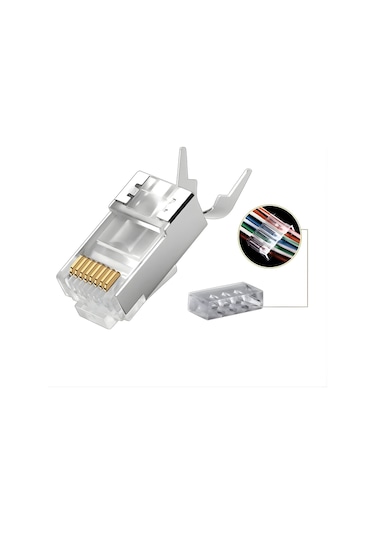 Mn6 M118xf Cat 7 Jack/30gbps Ye Kadar Hız-nikel Kaplı Koruma/170 Adet-rj45 Konnektör-cat7 Cat6a Soket