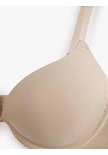 Koton Rahat Kalıp Destekli Ekstra Dolgulu Sütyen Bej 6wlk10007mk Ekru