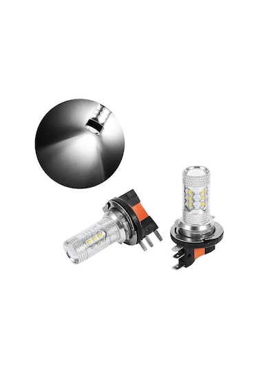 2 Adet 80w H15 Led Ampul Beyaz Araba Far Ampulleri Led Gündüz Farı Ampulü Değişimi