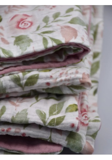 Fancy Fox Home Bebek Muslin Battaniyesi 244692862 Tozlu Pembe