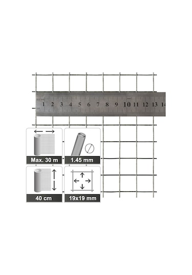 Vixpet Galvanizli Kafes Teli - Kümes Teli - Ufo Isıtıcı Teli Boy 40 CM