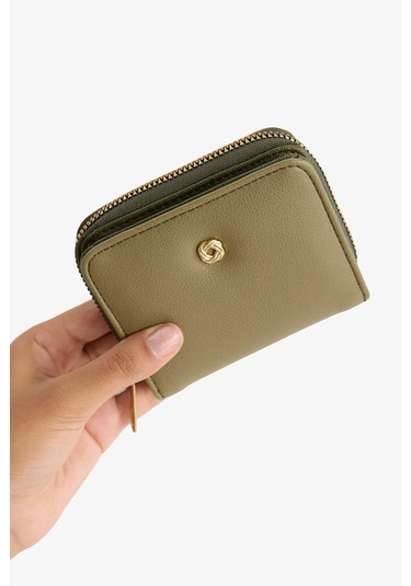 Defacto Kadın Suni Deri Cüzdan F6796axnskh104 Haki-kh104