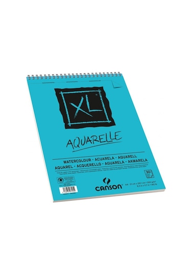 Canson Xl Aquarelle Suluboya Blok Spiralli A4 300 G 30 Yap.