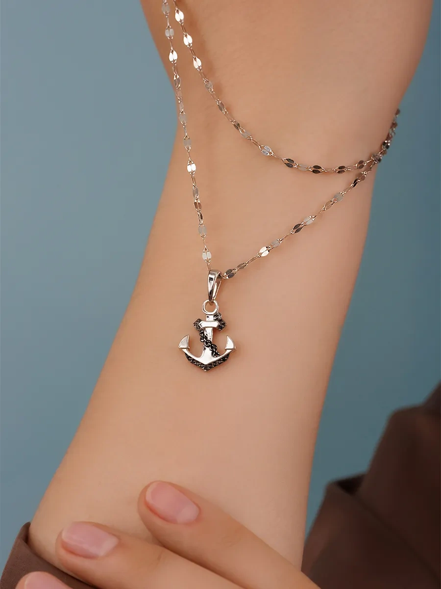 Veronika Gümüş 925 Boyun Zinciri 432474526 Gri