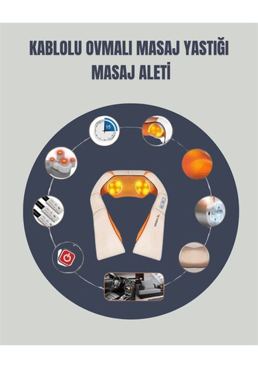 6 Başlıklı Isıtmalı Masaj Cihazı Tüm Vücut İçin Derin Kas Masajı
