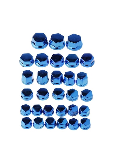 Ganzhoushop Yamaha Vida Suntek Somun Parça Motosiklet Mavi Kapatma Dekorasyon Civata Başlığı 30 Vt Mavi