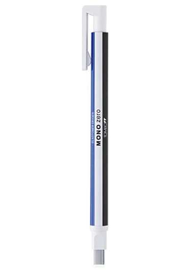 Tombow Mono Zero 2,5mm Yassı Uç Çizgili Basmalı Kalem Silgi Refil