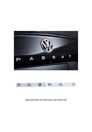 Volkswagen Passat Arma Bagaj Yazısı Yapıştırma 43cmx1.6cm 8980a