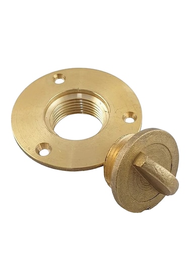 2'li Sarı Pirinç Miçoz. 1/2"-13mm. Su Gider Miçoz Komple