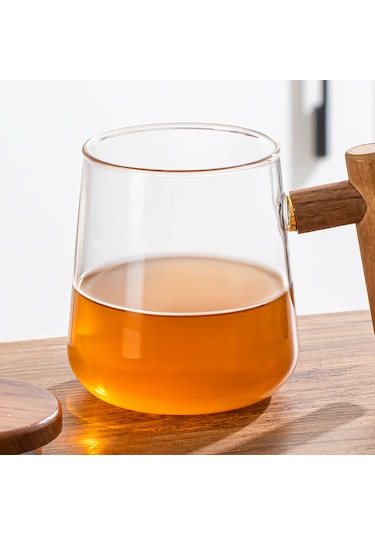 Perotti 17564 Herby Borosilikat Cam Bitki Çayı Demliği 500ml Şeffaf