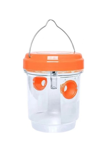 Dofolink Güneş Enerjili Dış Mekan Arı Tuzağı - Uv Işık Ve Yem İle Çift Girişli, Ip44 Su Geçirmez Bahçe Bahçe Uygun Turuncu, 1 Adet Turuncu