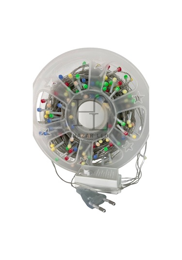 50 M Rgb İp Led Işık Ip20 İç Mekan Eklenebilir Fonksiyonlu Şeffaf Kablolu Dekoratif Led Işık Çok Renkli