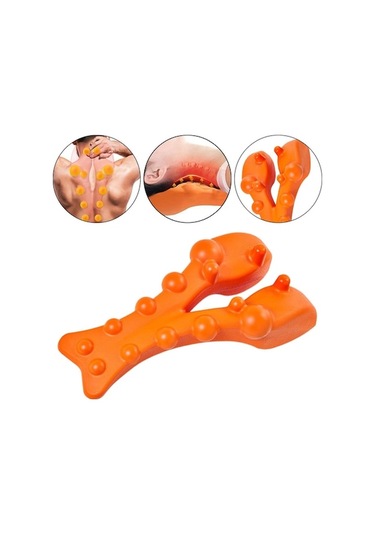 Trendooze Turuncu Homyl Yatak Ofis Mat Yoga İçin Boyun Germe Masajı Derin Doku Turuncu