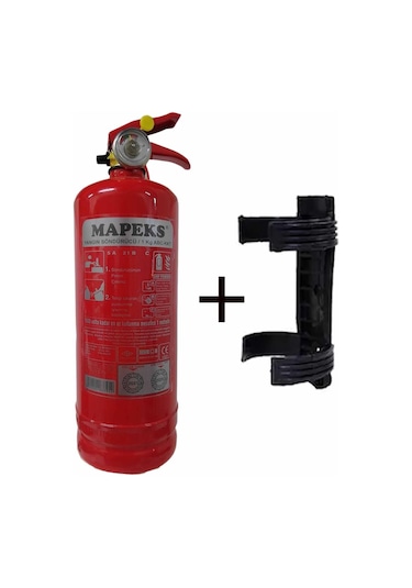 Mapeks Yangın Tüpü 1 KG ve Plastik Aparatı 2' li Set