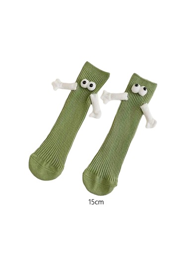 Suntek Sevimli Orta Tüp Çorap Kulüp Ünlü Ayak Komik Yeşil Yeşil