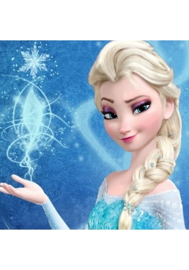 Elsa Şekerli Yenilebilir Kağıda Resimli Pasta  ve Dekoru Baskısı