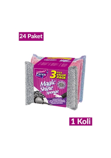 Magic Shine Sünger 3 Lü 24 Paket 1 Koli
