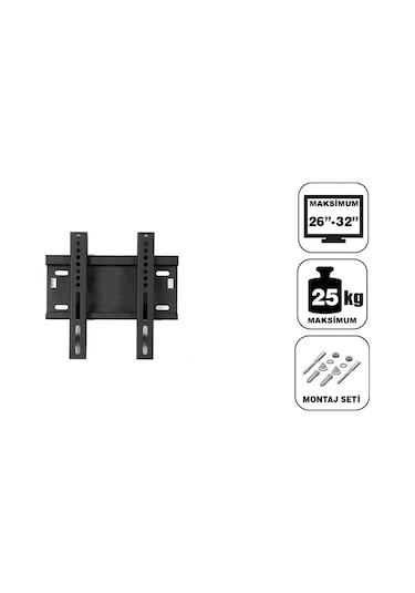 Teif 19" 32" - 49 - 82 Ekran A Plus Tv Askı Aparatı Su Terazili