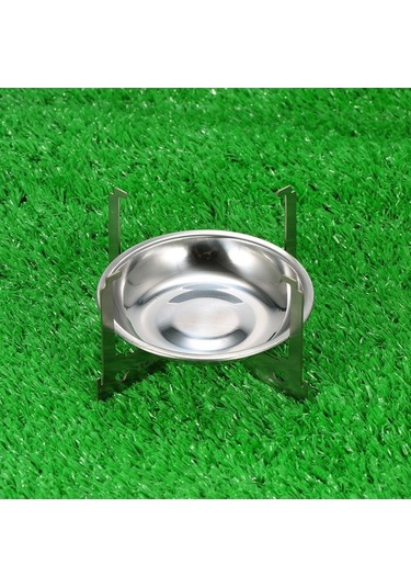 Pazly Tomshoo Mini Alkollü Ocak Spirit Brülör Taşınabilir Hafif Kamp Ocak Açık Alev Gümüş