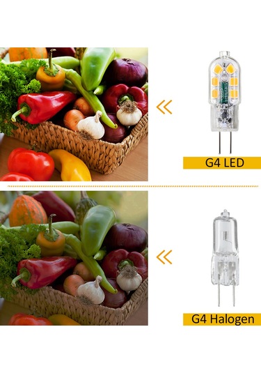 Symbee Tomshine G4 Led Ampul 12 Adet 3w 3000k Sıcak Beyaz 360 Açı 160lm 30000 Saat Dayanıklı 12v Ac/dc