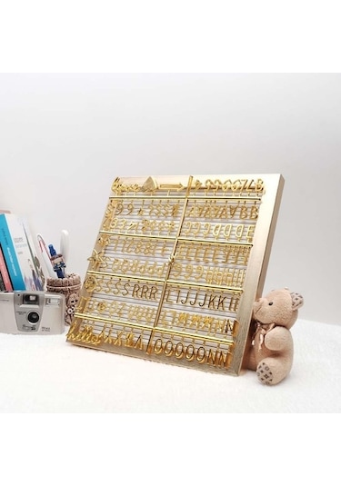 Gold Yazı Panosu Mesaj Tahtası, 121 Harf Karakterli