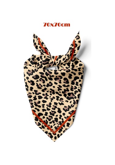 Vahşi Cazibe Desen 70 70cm Bandana/fular Çok Renkli