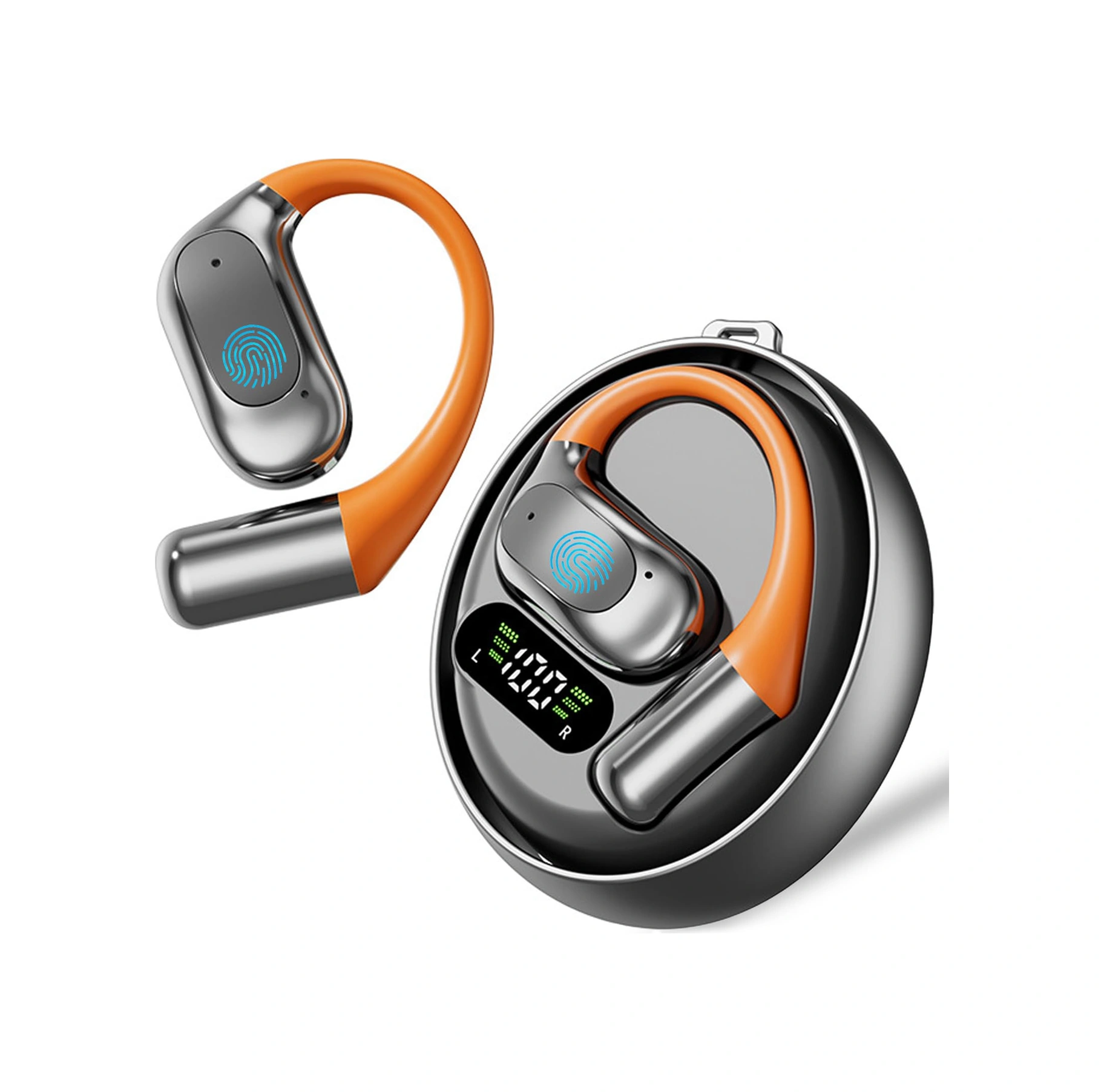 Lemestar M113 Açık Kulaklı Aı Çeviri Kulaklığı - Bluetooth 5.4, 144 Dil Gerçek Zamanlı Çeviri, 13mm Hoparlör, 4 Saat Kullanım Süresi, Gri