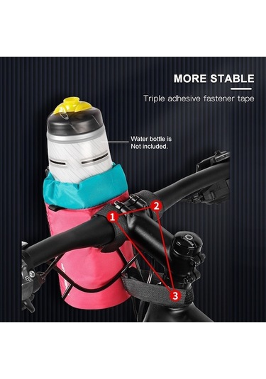 Yulong Bisiklet Su Şişesi Tutucu Çantası Bisiklet Gidon İçecek Gri - Sarı