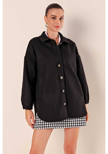 Gabria Balon Kol Ceket Siyah