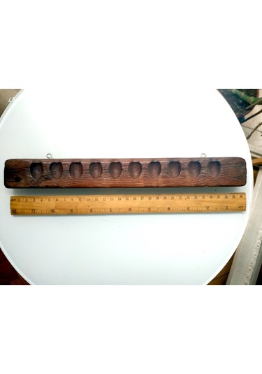 Omeniv Antika Ahşap İki Adet Pasta Kurabiye Kalıbı Mutfak