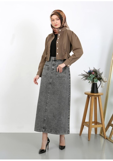 Tesettür Etek Siyah