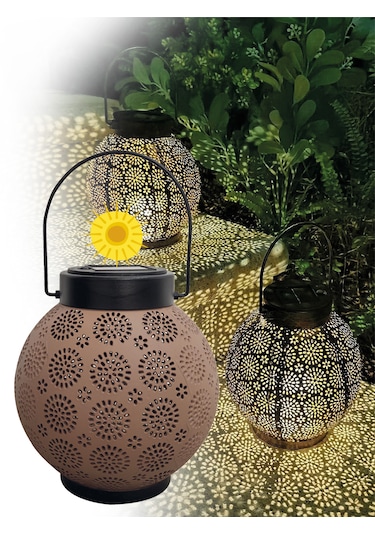 Greentech Güneş Enerjili Dekoratif Led Fener / Askılı Bahçe Feneri / Bahçe Dekorasyon Feneri / GT-SL25R