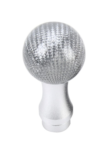 Sones Evrensel Araba Vites Topuzu Modifiye Araba Vites Topuzu Otomatik Şanzıman Vites Kolu Topuzu Üç Kauçuk Kapaklı Karbon Kurşun Vites Topuzları