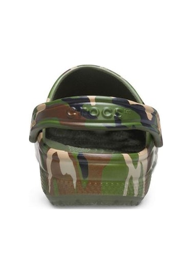 Crocs Unisex Sandalet Classic Printed Camo Clog 206454-3tc Yeşil