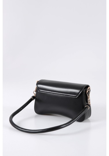 Ççs 17566 Kadın Omuz Askılı El Çantası-siyah Siyah