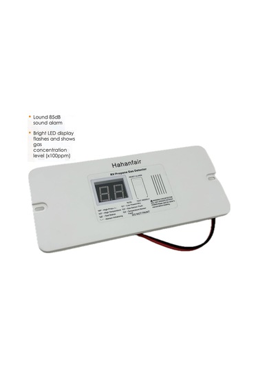 Anjiexun Dijital Rv Propan Gaz Dedektörü Römork, Karavan, Siyah