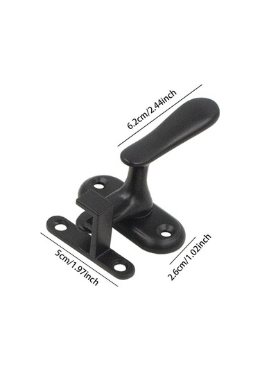 Besthome1 Suntek Ahır Kapısı Kilit Mandalı Paslanmaz Çelik Siyah, Geniş Boyutlu Ahır Kapısı