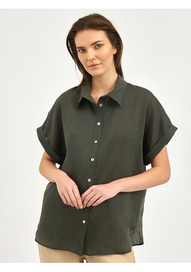 Karaca Kadın Comfort Fıt Gömlek-haki 12.25s.04.029 Haki
